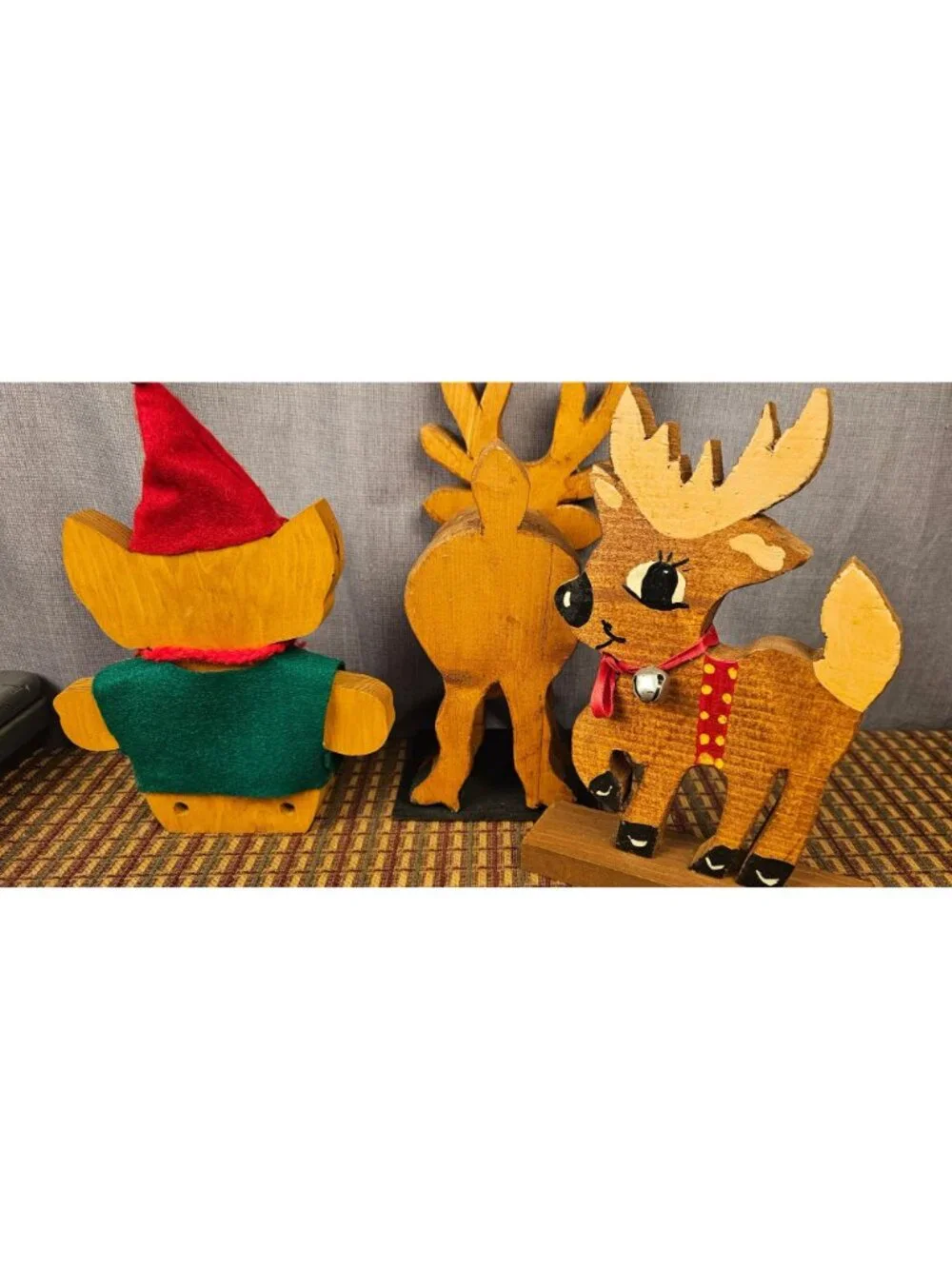 Vintage Wooden Christmas Decorations